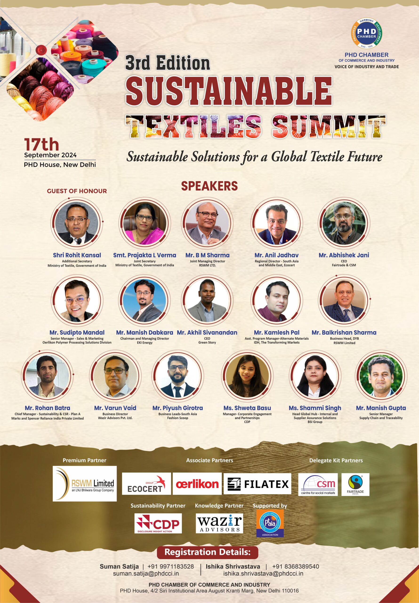 Speakers-3rd Sustainable Textile Summit-2024